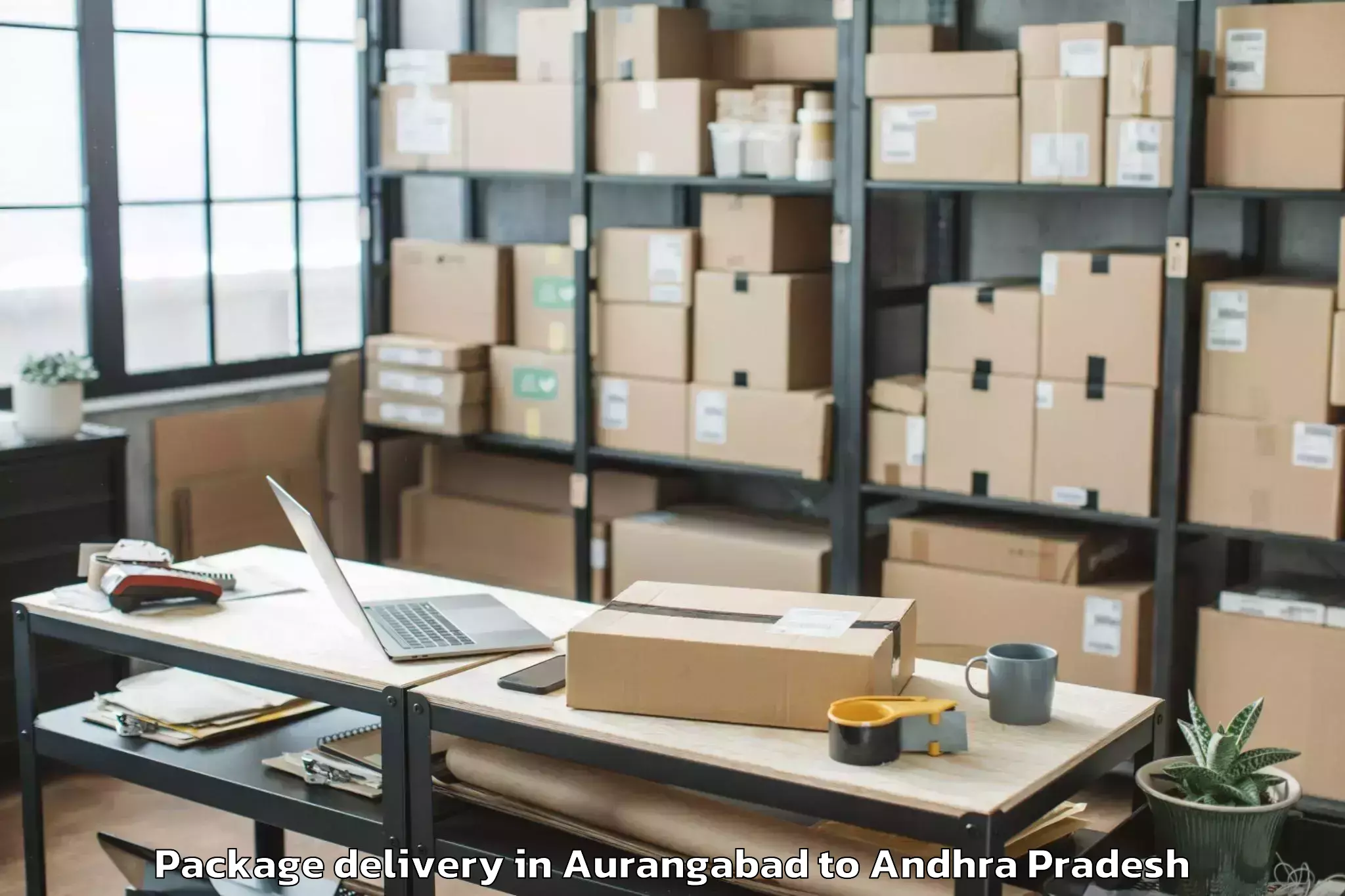 Book Aurangabad to Nidamanur Package Delivery